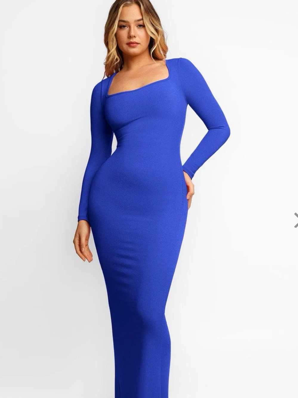 Scoop Neck Maxi Dress in Royal Blue